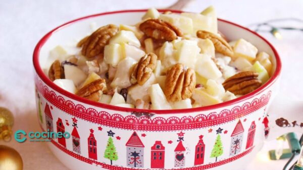 Receta de Ensalada de Manzana Navideña ¡Llena de Sabor!