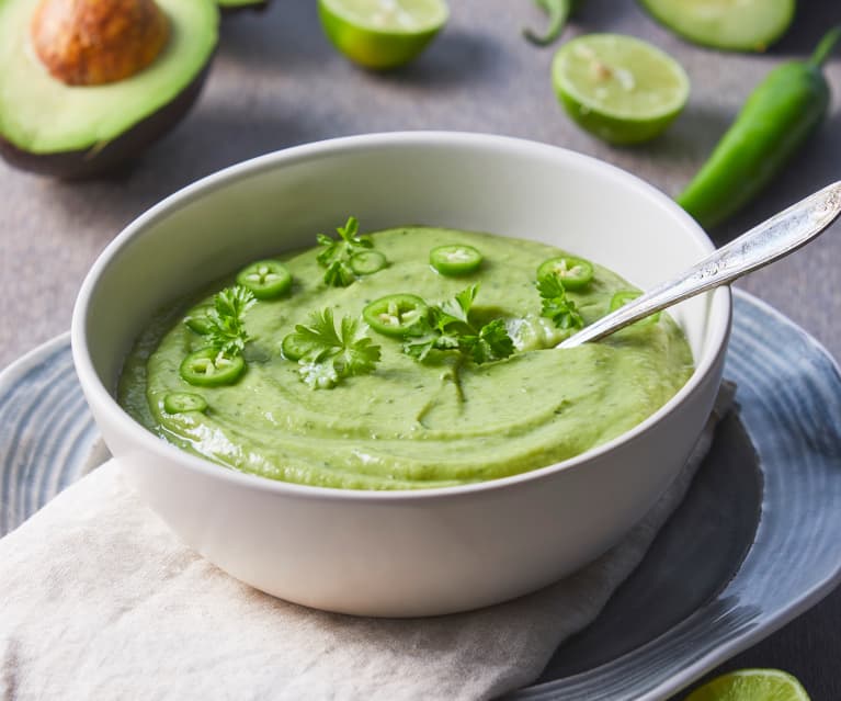 Receta de sopa de aguacate